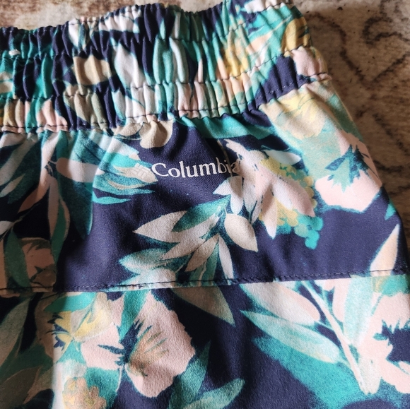 Columbia Blue and Green Athletic Shorts - Picture 5 of 5